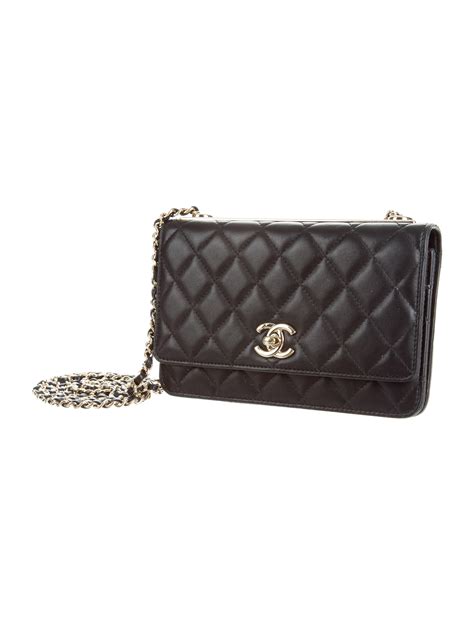 chanel wallet purse on a chain price|Chanel wallet on chain trendy.